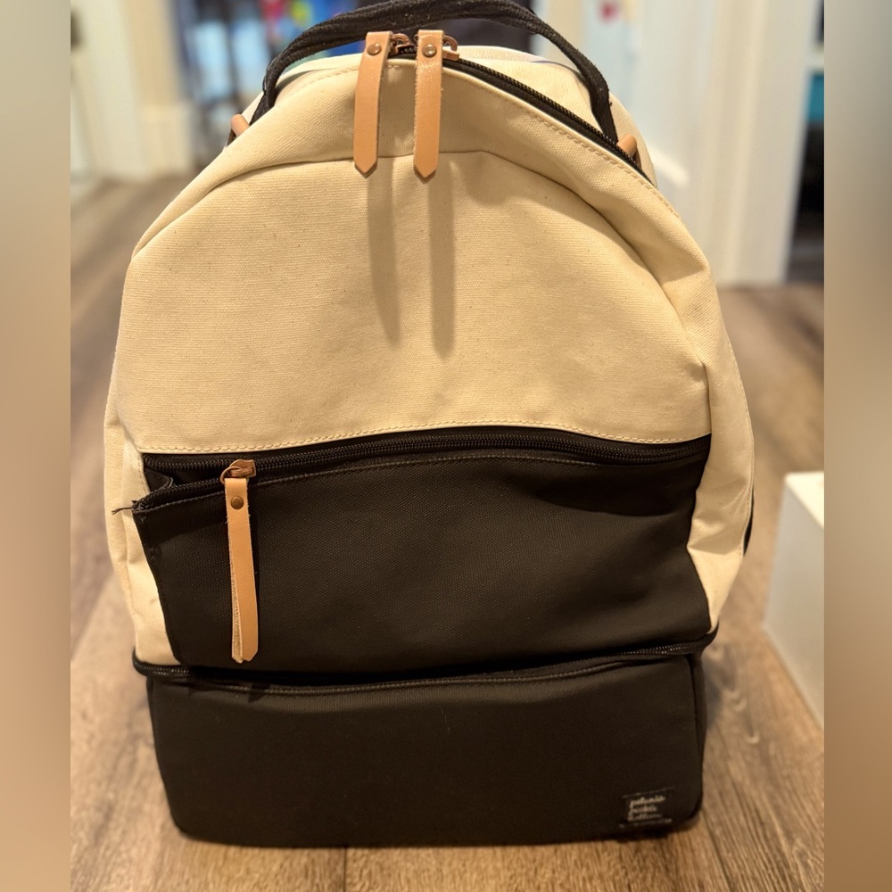 Petunia Picklebottom Black and Cream Diaper Bag